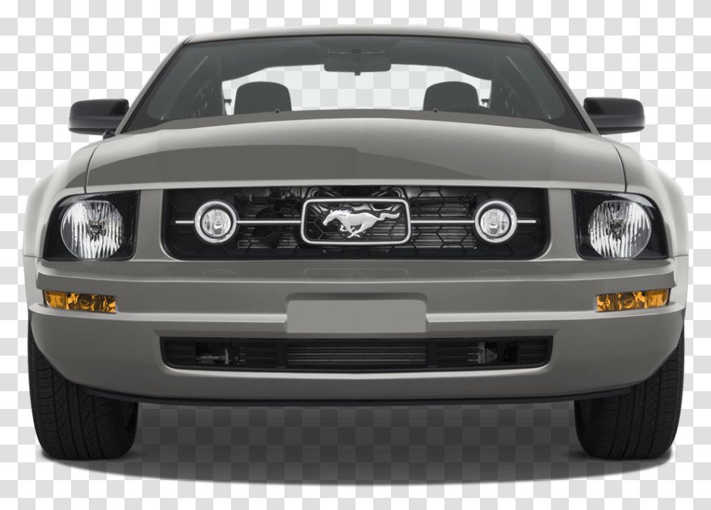 Muscle Car Grill 2008 Ford Mustang Front, Vehicle, Transportation, Bumper, Sedan Transparent Png