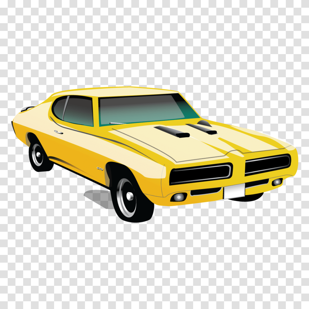 Muscle Car Pontiac Gto Icon Classic American Cars Iconset Chevrolet Shelby, Vehicle, Transportation, Sedan, Wheel Transparent Png