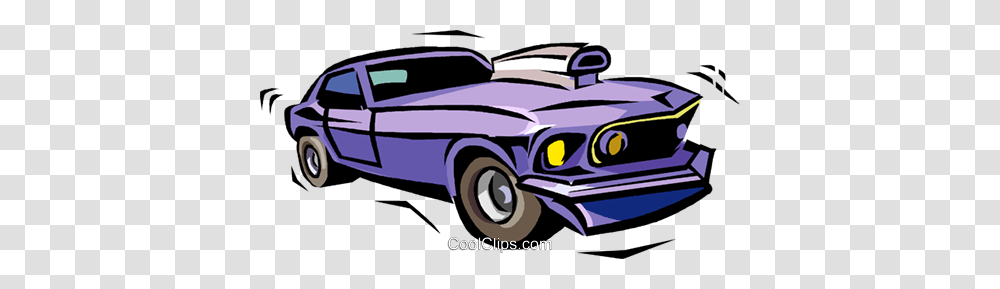 Muscle Car Royalty Free Vector Clip Art Illustration, Vehicle, Transportation, Sports Car, Coupe Transparent Png