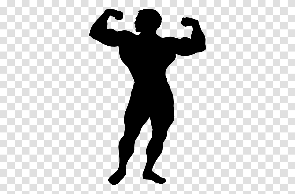 Muscle Clipart, Silhouette, Person, Human, Stencil Transparent Png