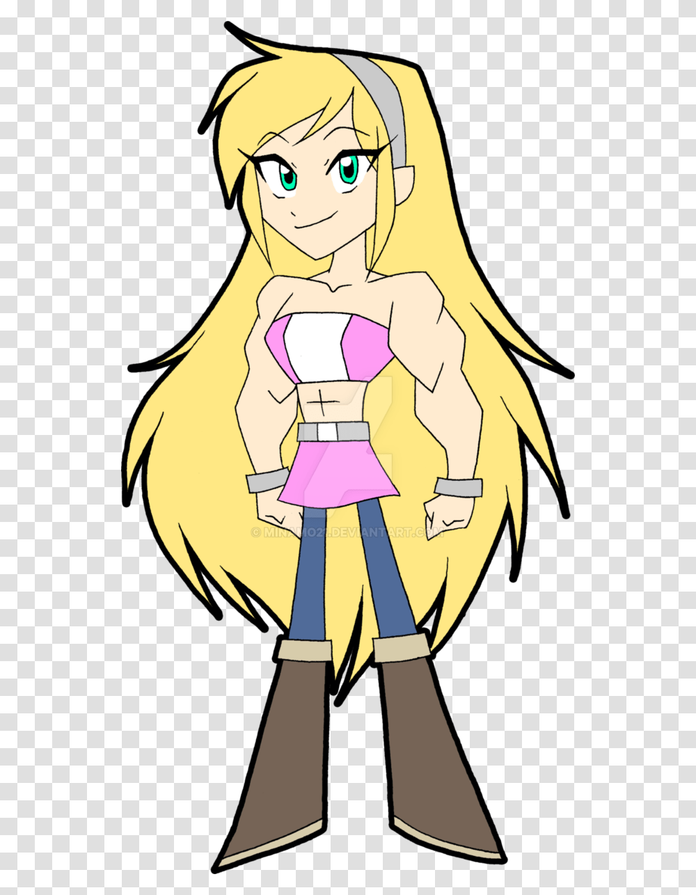 Muscle Girl By Minamo21 Little Muscle Girl Anime, Manga, Comics, Book, Person Transparent Png
