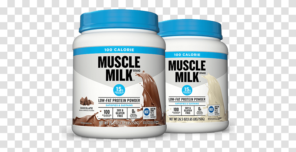 Muscle Milk 100 Calorie Vanilla, Food, Dessert, Label Transparent Png