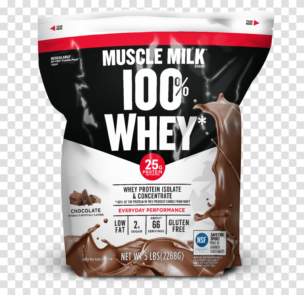 Muscle Milk 100 Whey Chocolate Download Muscle Milk Whey Protein Chocolate, Advertisement, Poster, Flyer, Paper Transparent Png