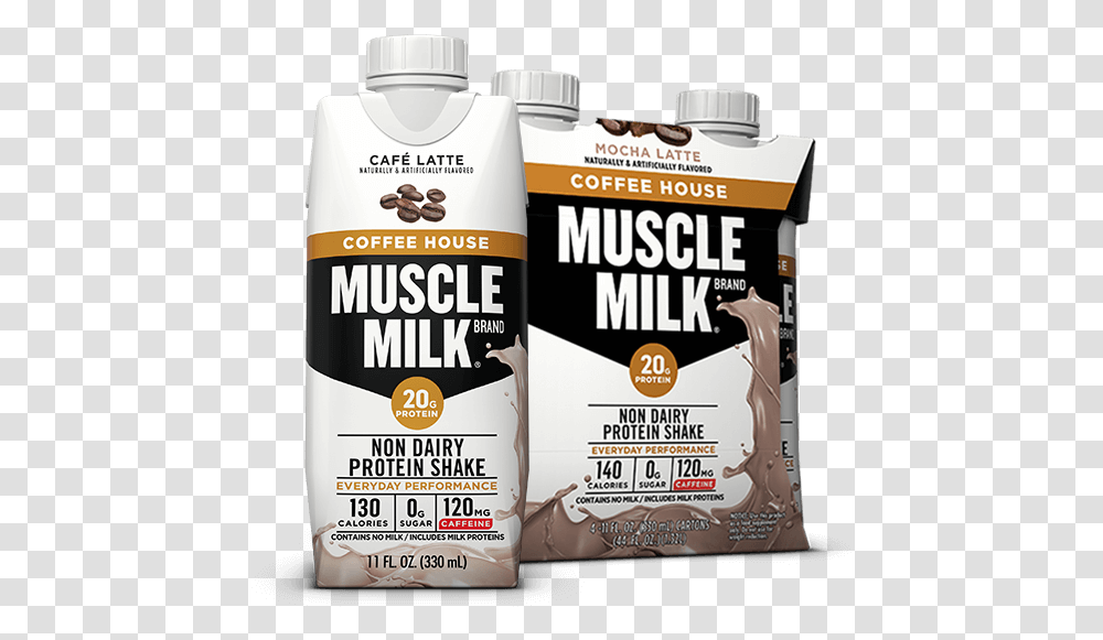 Muscle Milk Coffee House, Bottle, Food, Advertisement Transparent Png