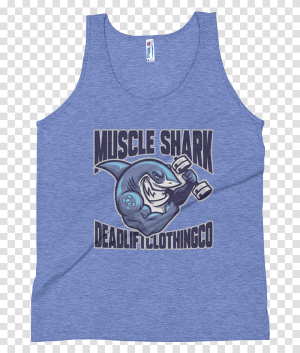 Muscle Shark Tank Top Active Tank, Clothing, Apparel, Poster, Advertisement Transparent Png