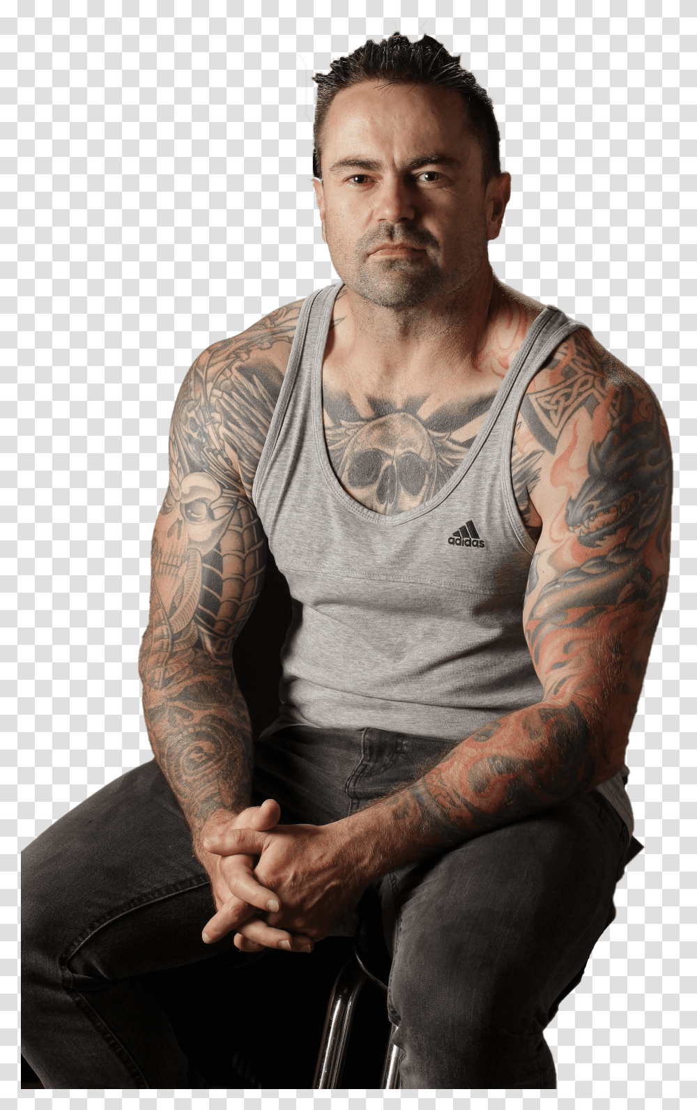 Muscle Tatto Man Barechested, Skin, Tattoo, Person, Human Transparent Png