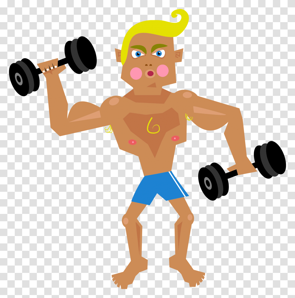 Musculalr Man Workout Clipart Muscl Clipart, Person, Leisure Activities, Flare, Light Transparent Png