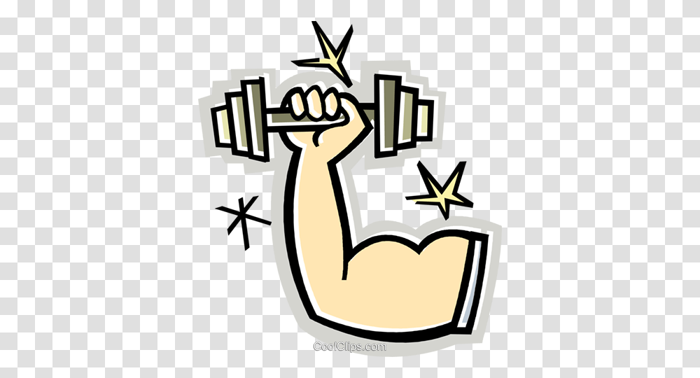 Muscular Arm With Weights Royalty Free Vector Clip Art, Hand, Star Symbol Transparent Png