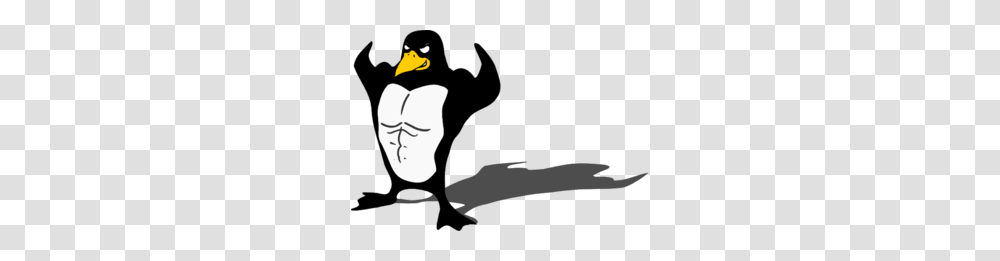 Muscular Penguin Clip Art For Web, Animal, Silhouette, Hand, Photography Transparent Png