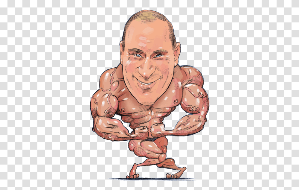 Muscular Putin Vladimir Putin Clipart, Person, Human, Hand, Face Transparent Png