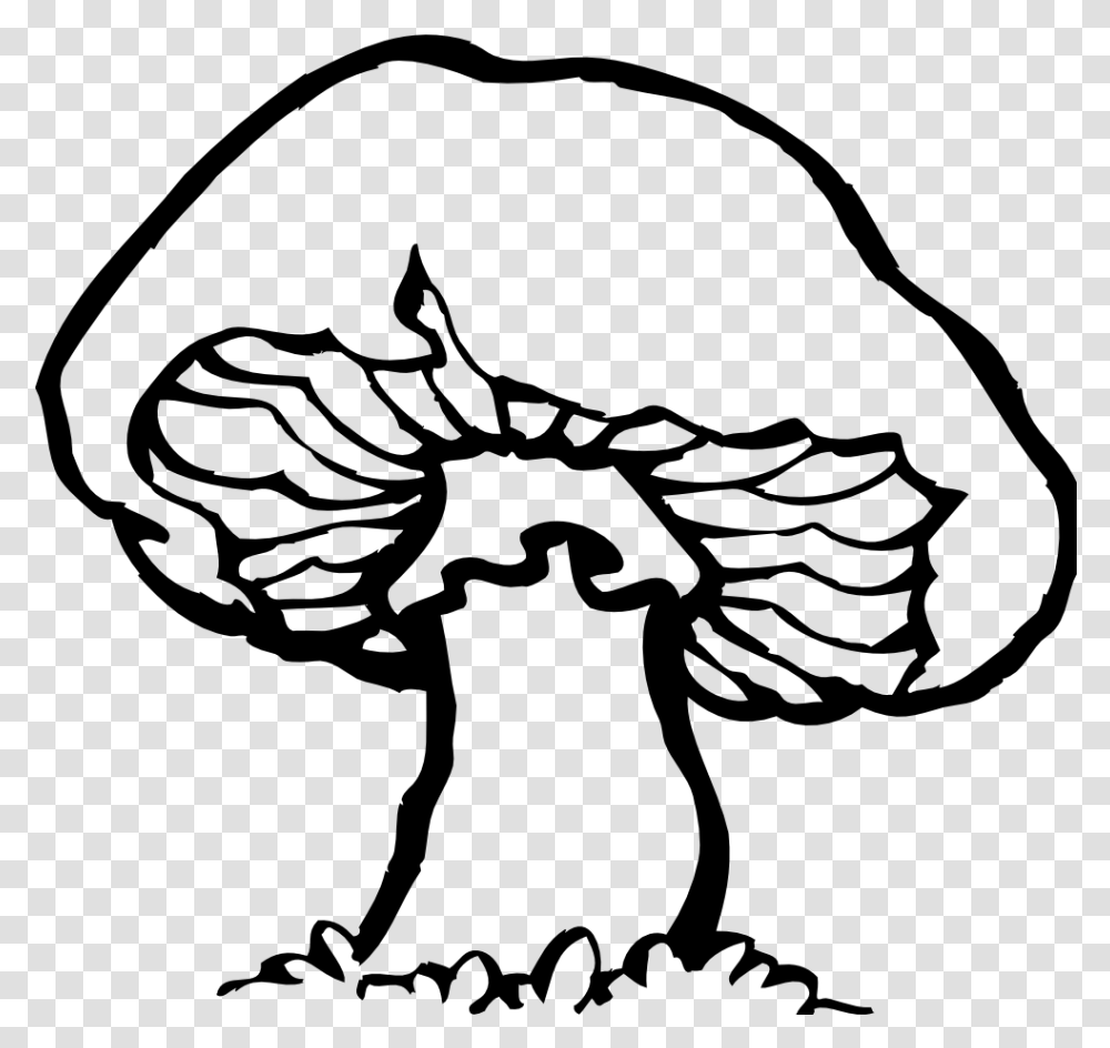 Mushroom Black And White, Gray, World Of Warcraft Transparent Png