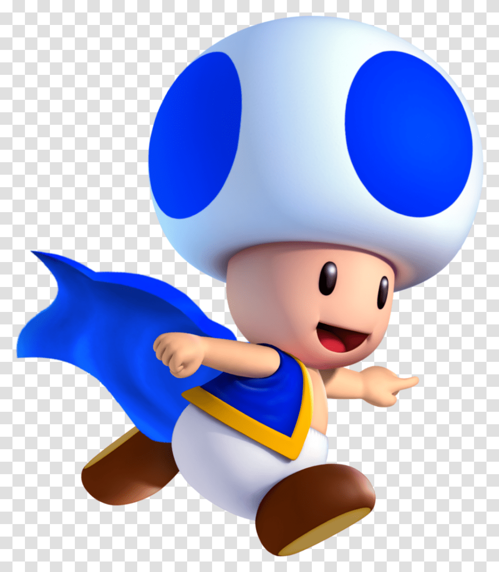 Mushroom Clipart Mario Toad Mario Blue Toad, Person, Toy, Costume, People Transparent Png