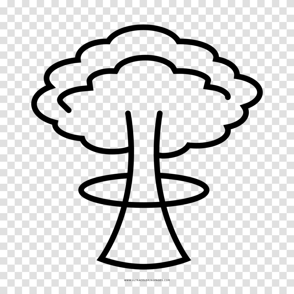 Mushroom Cloud Coloring, Gray, World Of Warcraft Transparent Png