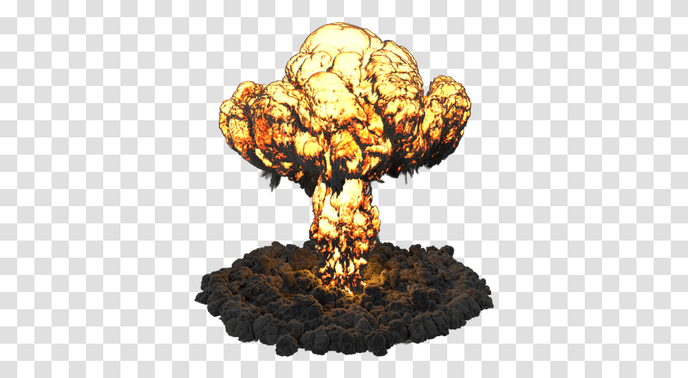 Mushroom Cloud Explosion Illustration, Fungus, Nature, Outdoors, Mountain Transparent Png