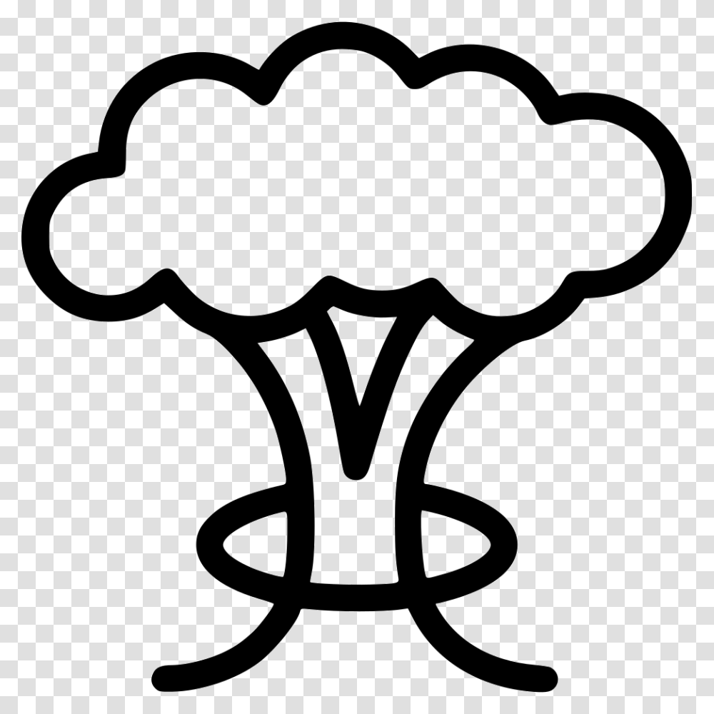 Mushroom Cloud Outline, Plant, Stencil, Bow, Vegetable Transparent Png
