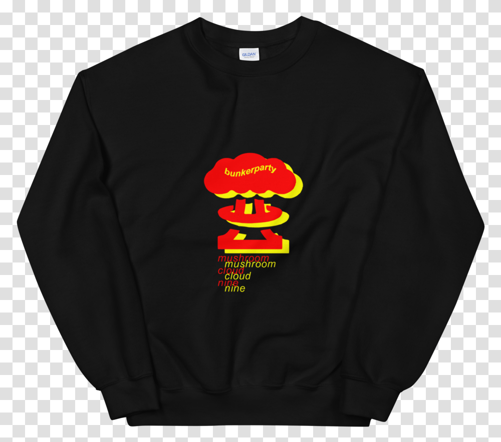 Mushroom Cloud Sweatshirt Cool Embroidered Sweatshirts, Clothing, Apparel, Sleeve, Long Sleeve Transparent Png