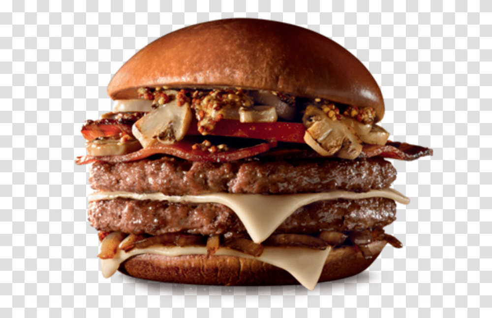Mushroom Dijon Mcdonalds, Burger, Food Transparent Png