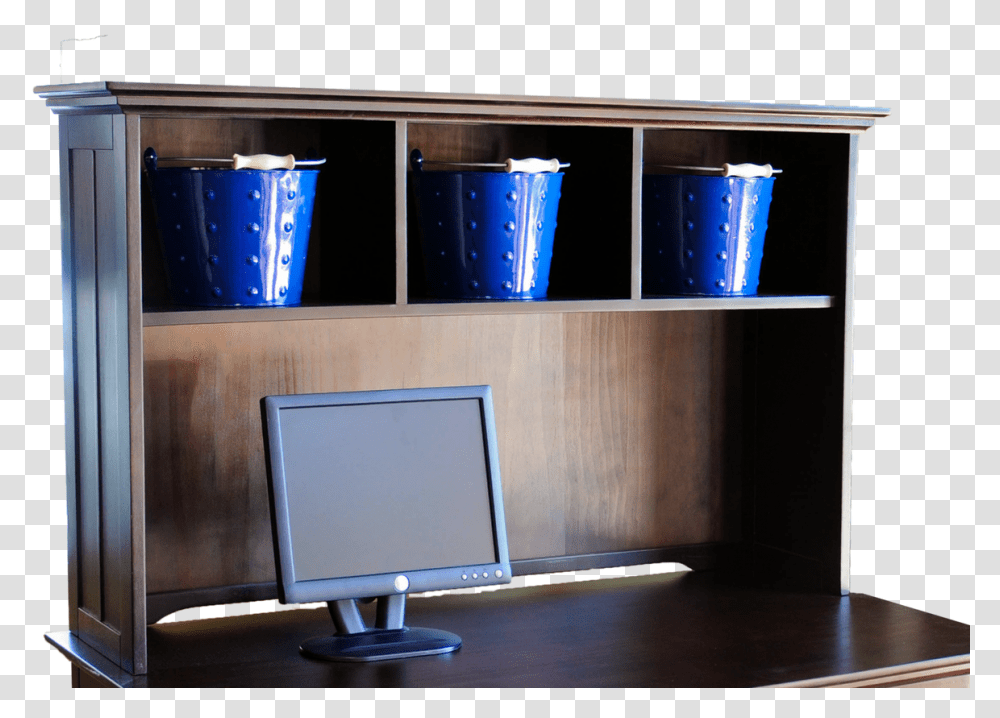 Mushroom Furniture Sherwood Student Desk Hutch Table, LCD Screen, Monitor, Electronics, Shelf Transparent Png