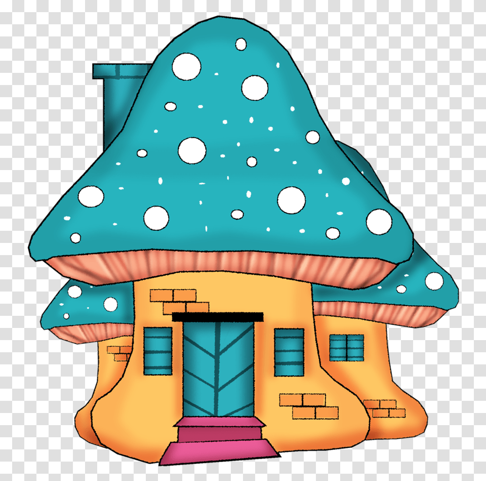 Mushroom House Animated Gif, Food, Toy, Cookie, Biscuit Transparent Png