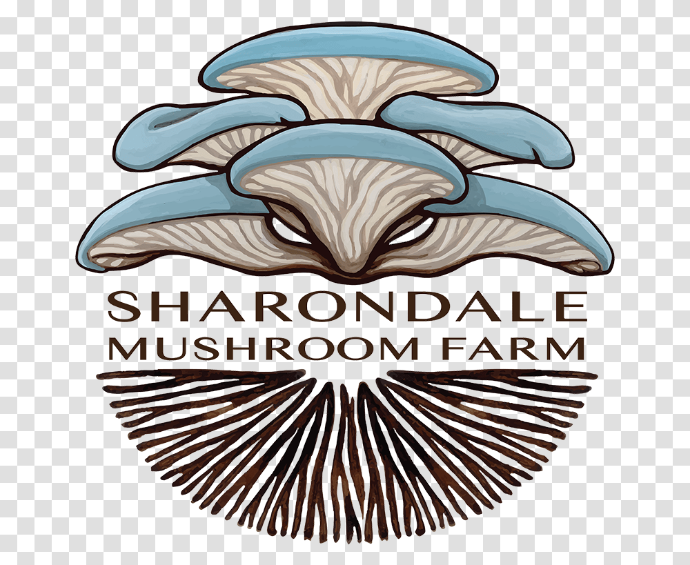 Mushroom Logo Clipart Sharondale Mushroom Farm Logo Mushroom Logos, Animal, Sea Life, Mammal, Clam Transparent Png