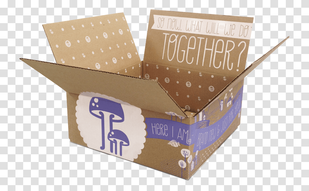 Mushroom Shipping Box, Cardboard, Carton, Package Delivery, Label Transparent Png