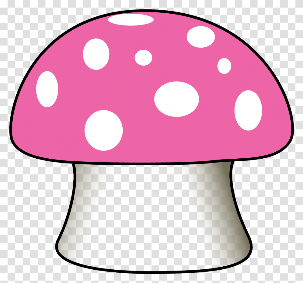 Mushroom Spotted Toadstool Clipart Of Cute Mushrooms, Lamp, Plant, Agaric, Fungus Transparent Png
