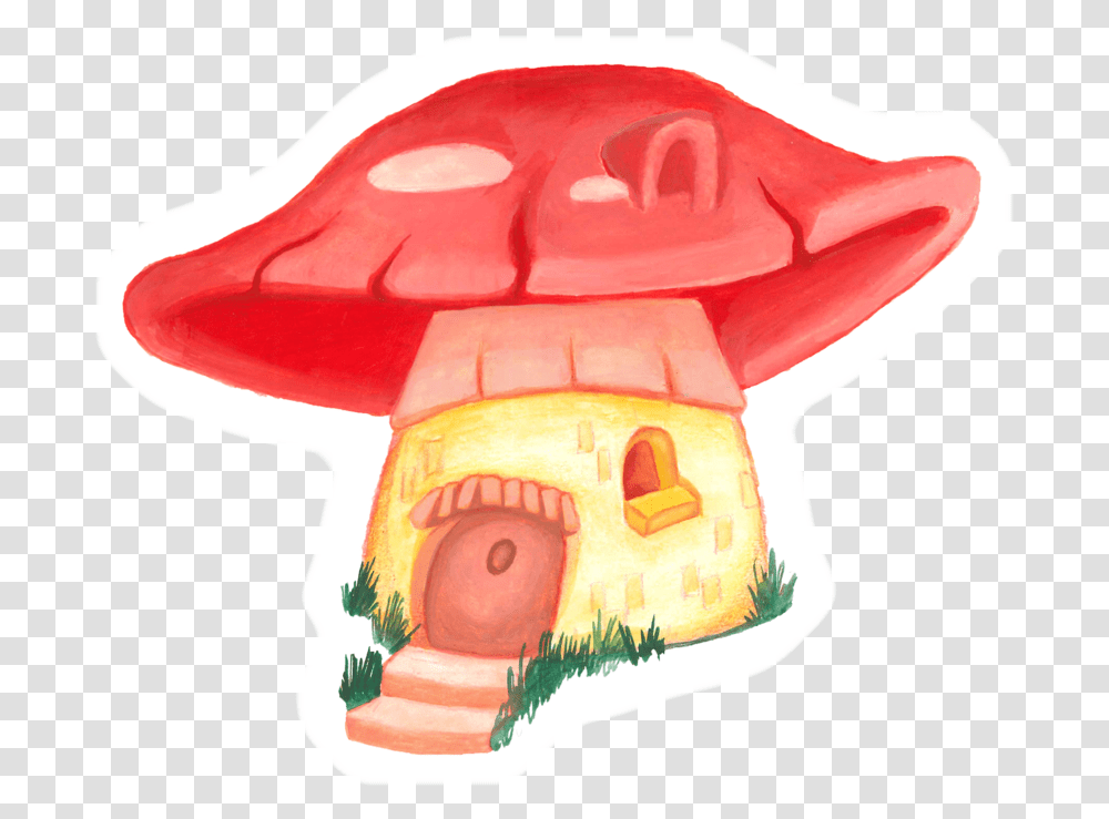 Mushroom Sticker Mushroom, Cushion, Mountain, Outdoors, Nature Transparent Png