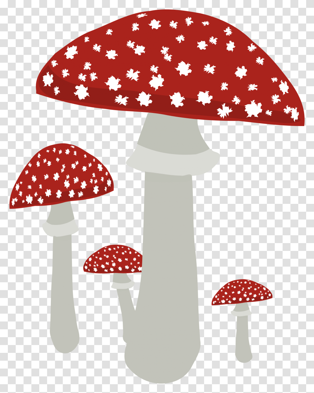 Mushrooms 4 Clip Arts Cute Mushrooms With Background, Lamp, Plant, Amanita, Agaric Transparent Png