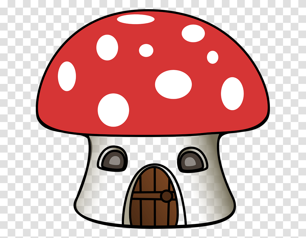 Mushrooms Clipart Cute Sun Cartoon Cartoon Mushroom House, Plant, Fungus, Agaric, Vegetable Transparent Png