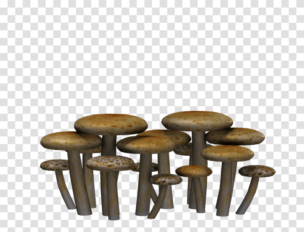 Mushrooms Flat Heads, Furniture, Bar Stool, Meal, Food Transparent Png