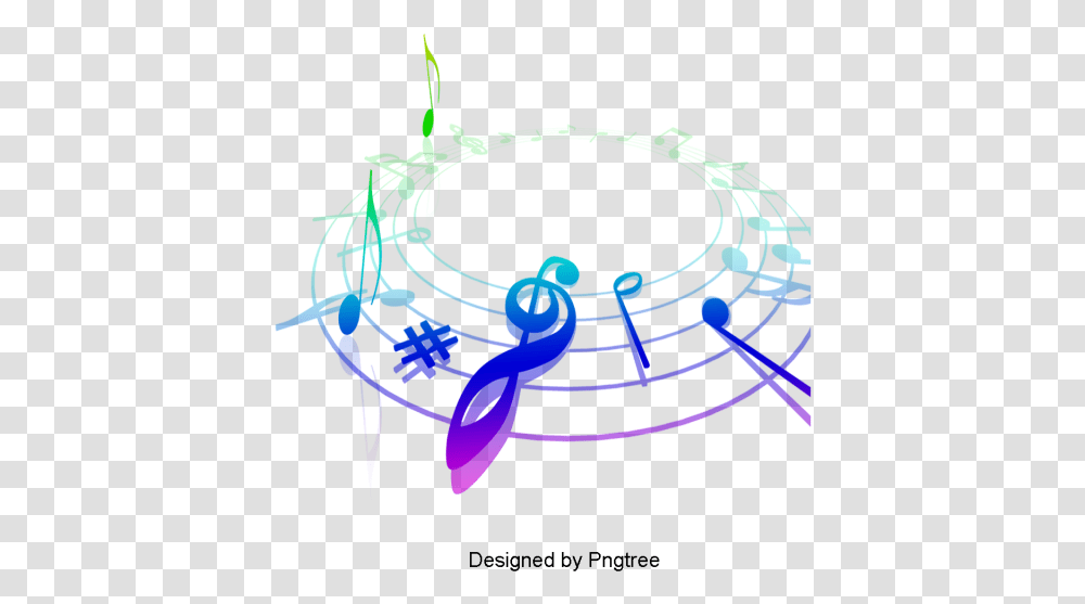 Music Aesthetic Beautiful Cartoon Hand Painted Aesthetic Music Symbols Transparent Png
