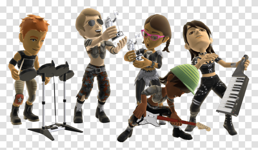 Music Band Image All Rockband, Person, People, Face, Clothing Transparent Png