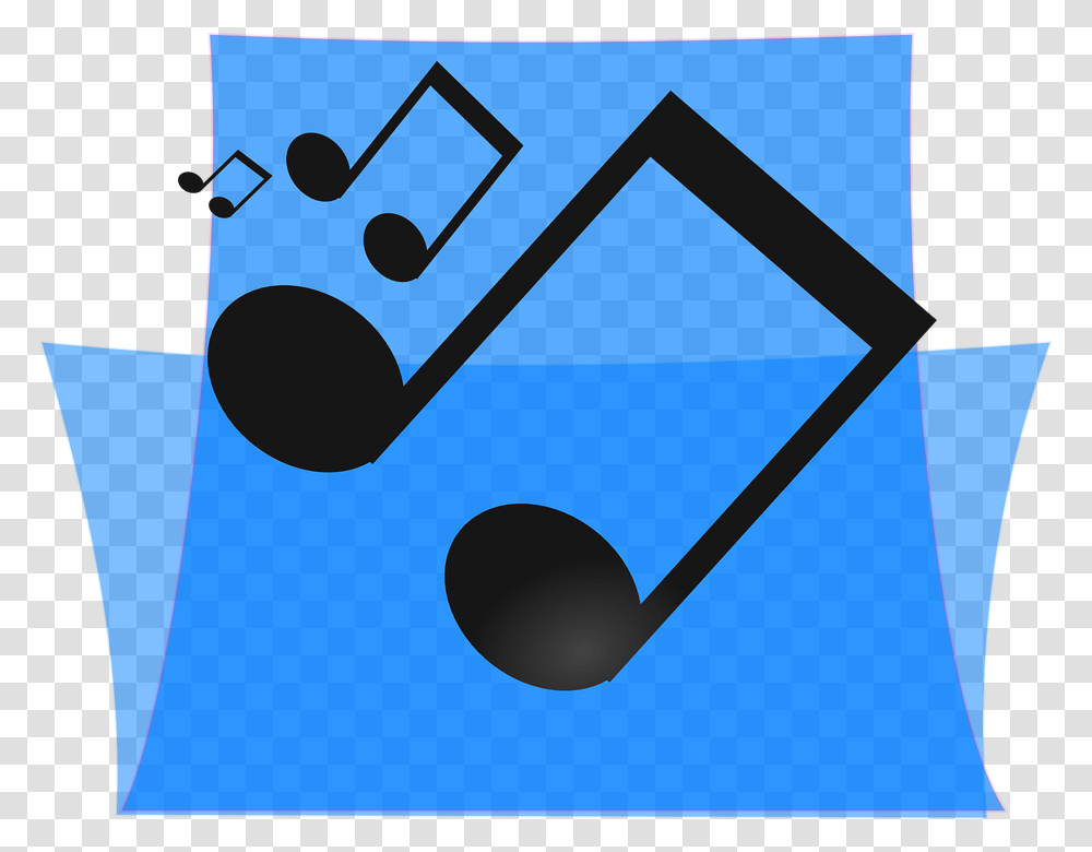 Music Blue Folder Multimedia Media Sound Music Clip Art, Game, Alphabet, Badminton Transparent Png