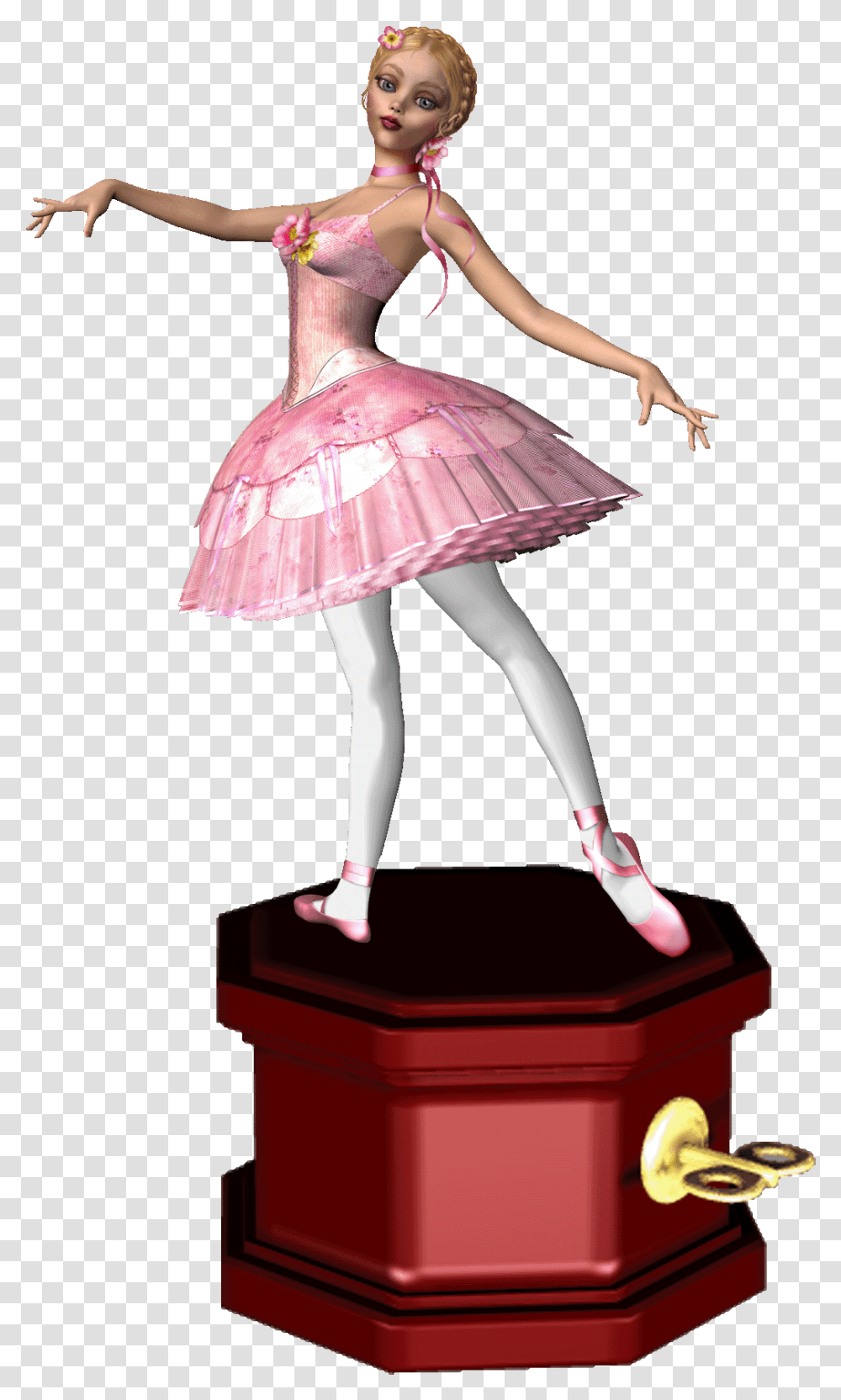 Танцующая балерина шкатулка