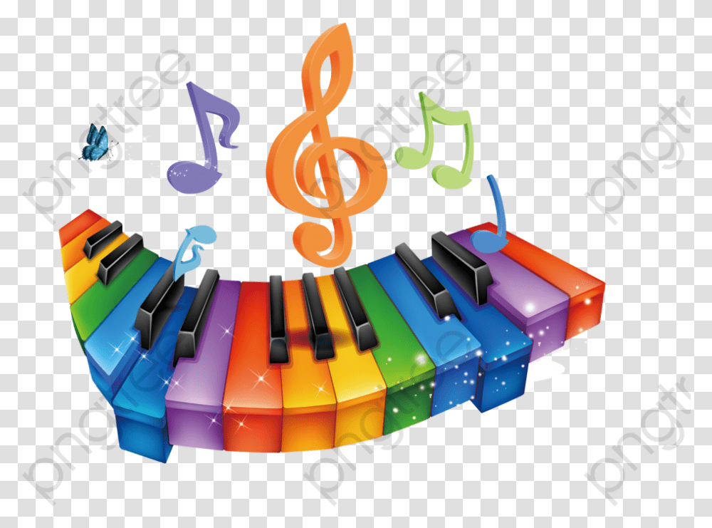 Music Clipart Colored Musique Render, Musical Instrument, Toy, Xylophone, Vibraphone Transparent Png