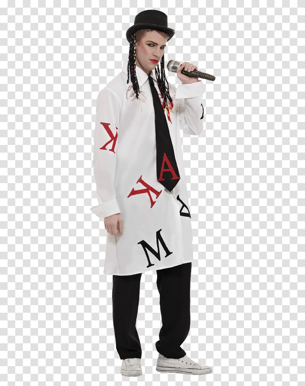 Music Costumes & Pop Star Fancy Dress Boy George Costume, Clothing, Apparel, Shirt, Person Transparent Png