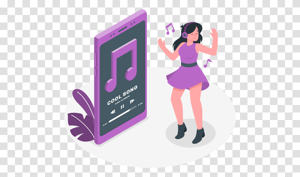 Music Customizable Isometric Illustrations Amico Style Spotify, Person, Human, Paper, Text Transparent Png