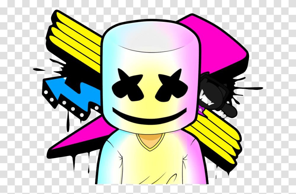 Music Dj Clipart All Image Marshmello, Label, Text, Graphics, Cat Transparent Png
