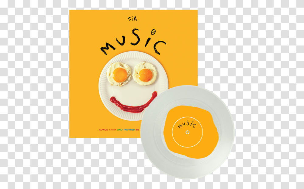 Music Egg Yolk Vinyl Sia Music Songs From And Inspired, Food, Meal, Dish Transparent Png