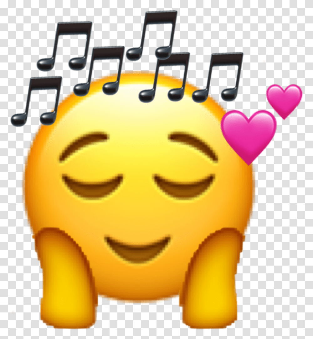 Music Emoji Listen Bored Cute Heart Happy, Toy, Animal, Fish, Birthday Cake Transparent Png
