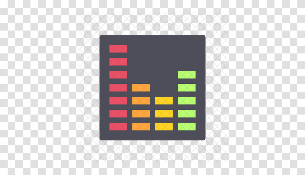 Music Equalizer Icon Of Colored Outline Vertical, Text, Electronics, Rug, Pattern Transparent Png
