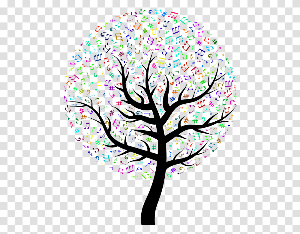 Music Free Images Only Tree Without Leaves Drawing, Graphics, Art, Lighting, Pattern Transparent Png