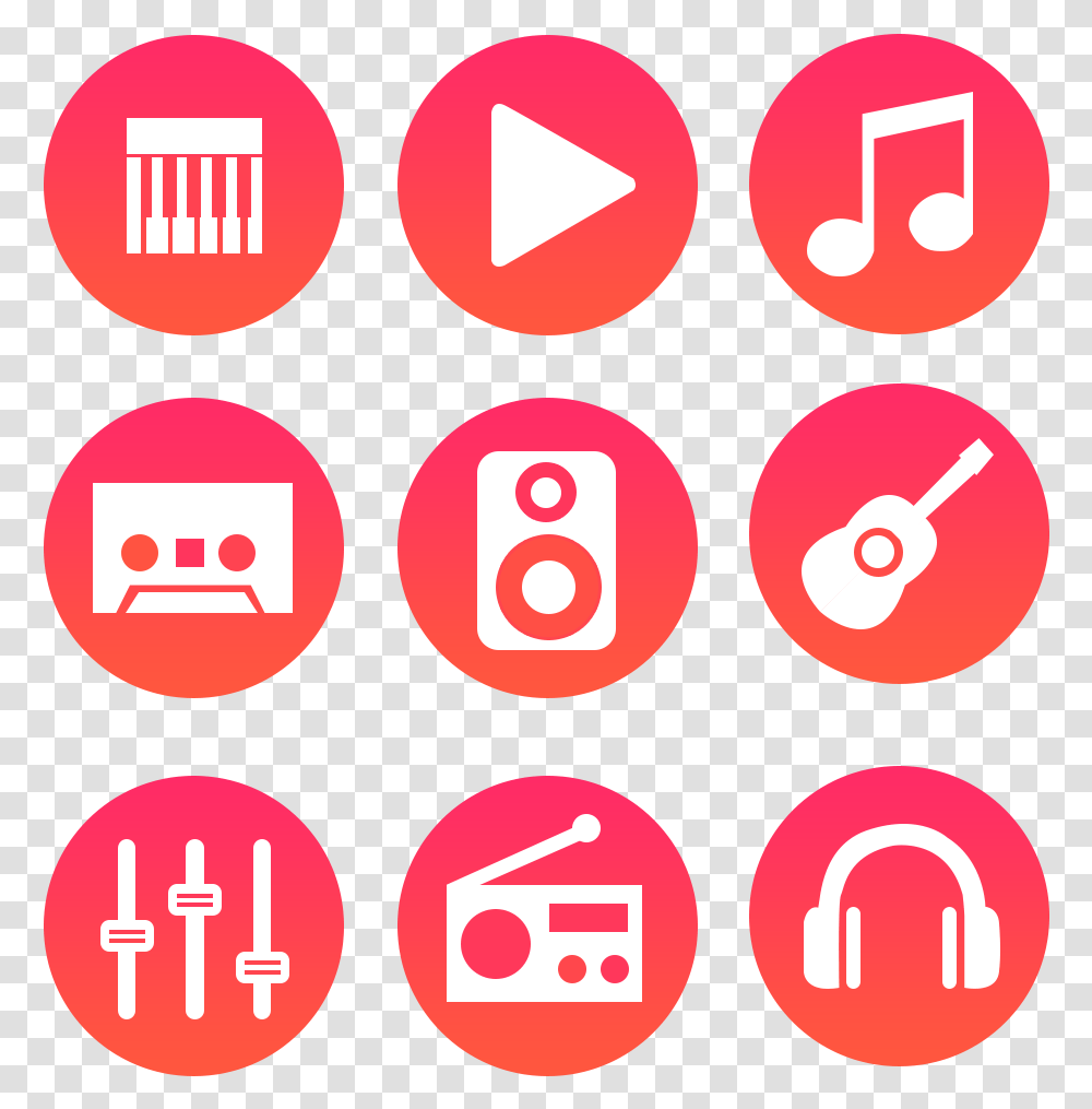 Music Icons Arrow Flat Vector, Number, Sign Transparent Png