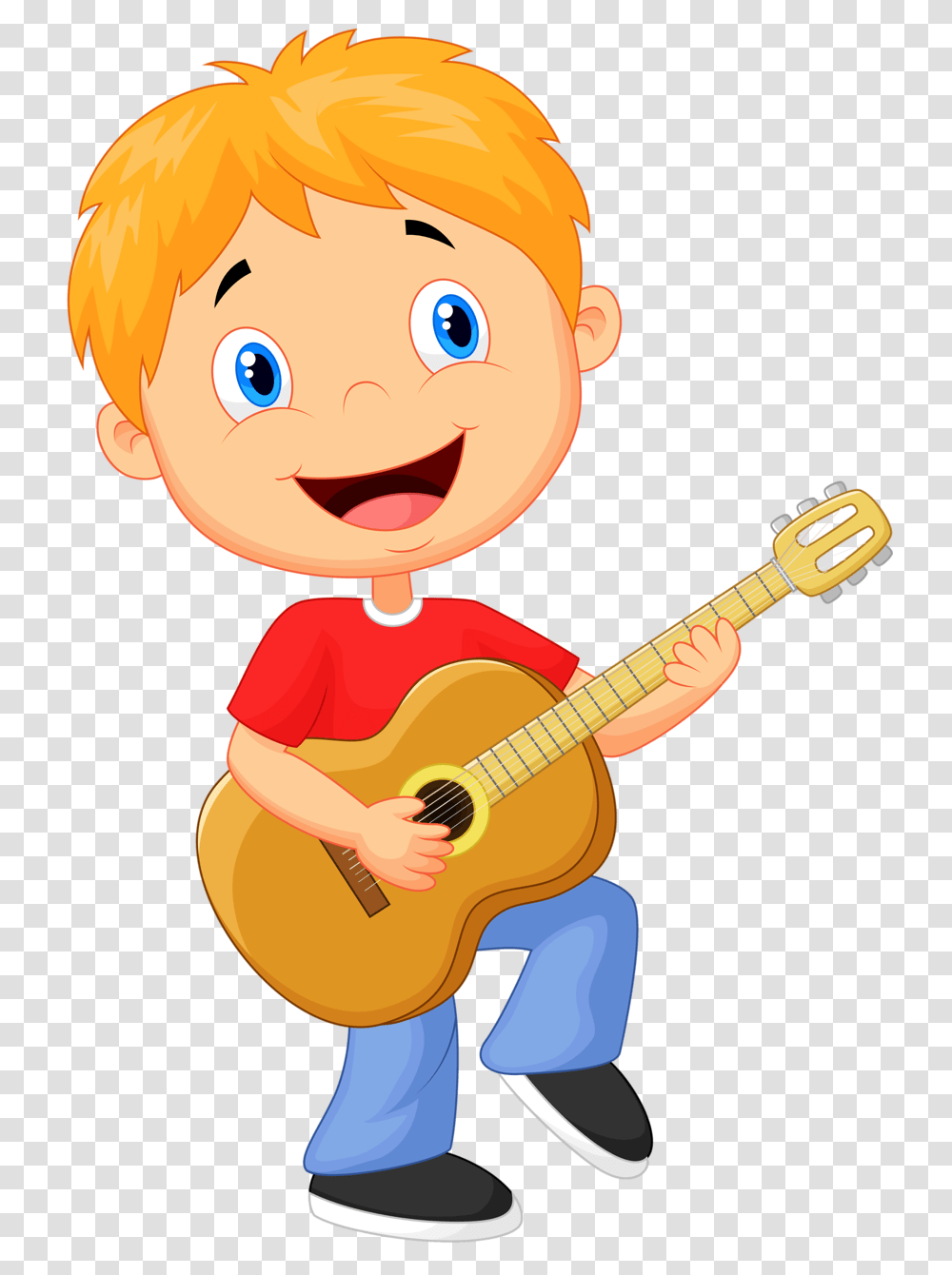 Music Images Clip Art Boys And Children, Guitar, Leisure Activities, Musical Instrument, Person Transparent Png