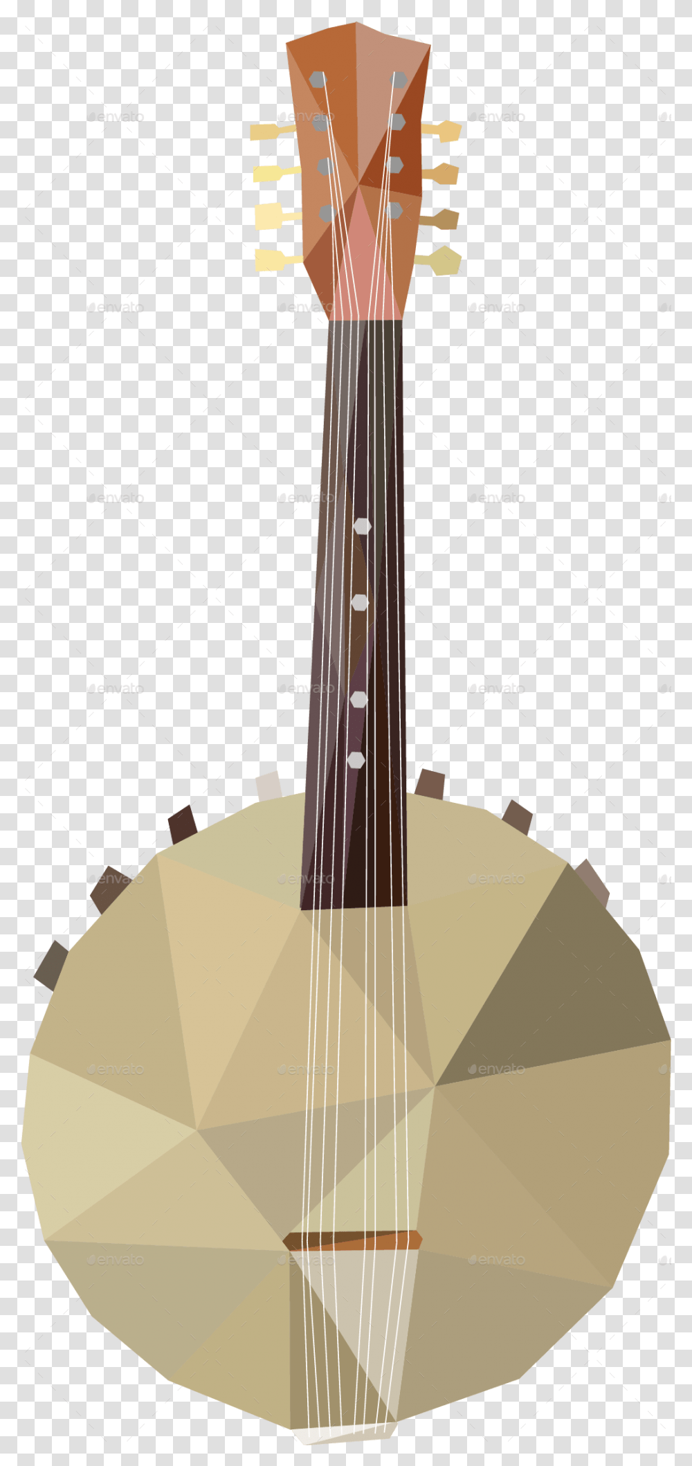 Music Instruments In Low Poly Art Traditional Japanese Musical Instruments, Lute, Leisure Activities, Mandolin, Guitar Transparent Png
