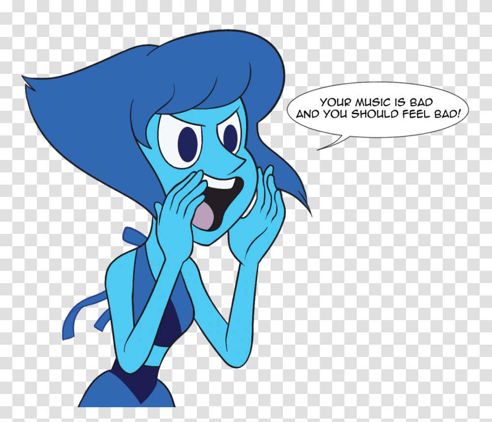 Music Is Bad And You Shoulo Feel Cute Lapis Lazuli Steven Universe, Graphics, Art, Clothing, Book Transparent Png