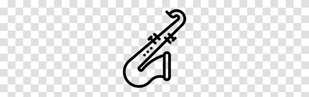 Music Jazz Saxophone Musical Instrument Sax Wind Instrument, Gray, World Of Warcraft Transparent Png