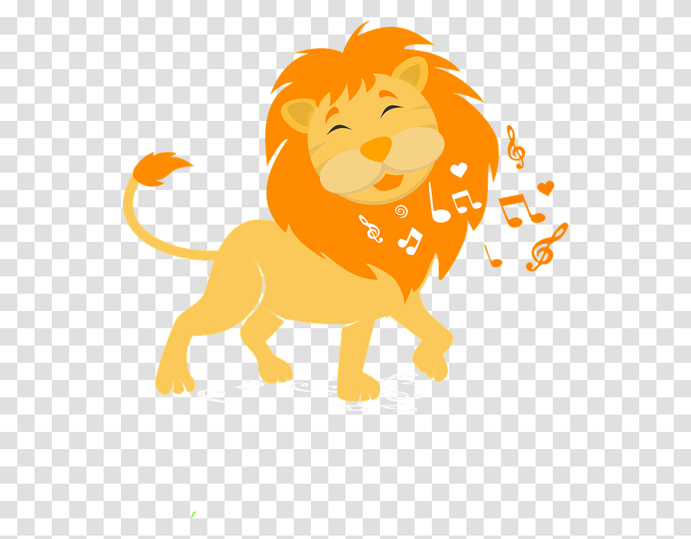 Music Leon Zoo King Illustration Design Cute Lion Clip Art, Cupid, Silhouette, Hurdle, Toy Transparent Png