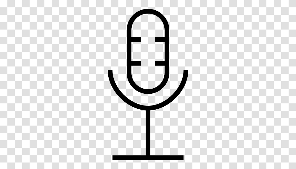 Music Microphone Old Icon Free Of Linea Icons, Gray, World Of Warcraft Transparent Png