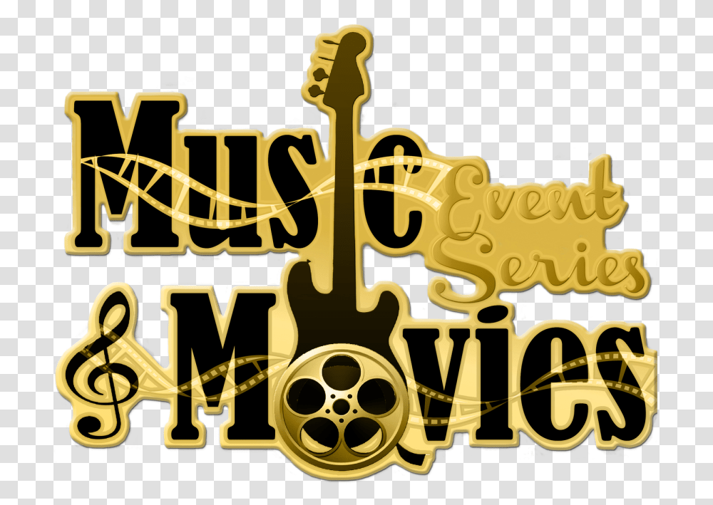 Music Movies Logo Music And Movies Logo, Text, Alphabet, Musical Instrument, Brass Section Transparent Png